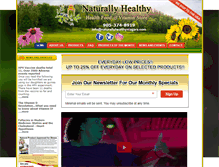 Tablet Screenshot of naturallyhealthyniagara.com